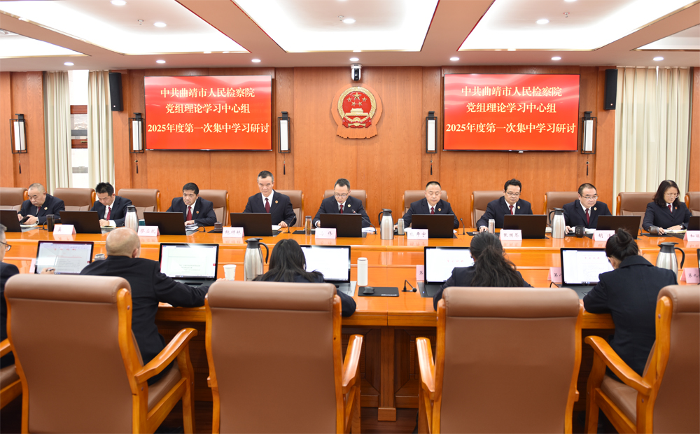 曲靖市人民检察院党组理论学习中心组举行2025年第一次集中学习